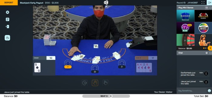 Check out Cafe Casinos's live dealer games