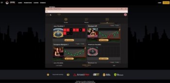 You can play live casino games at Drake Casino