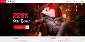 Red Dog Casino website home page