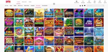 Check out Spin Casinos's list of games