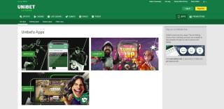 Unibet offers 3 different mobile apps depending on your preference